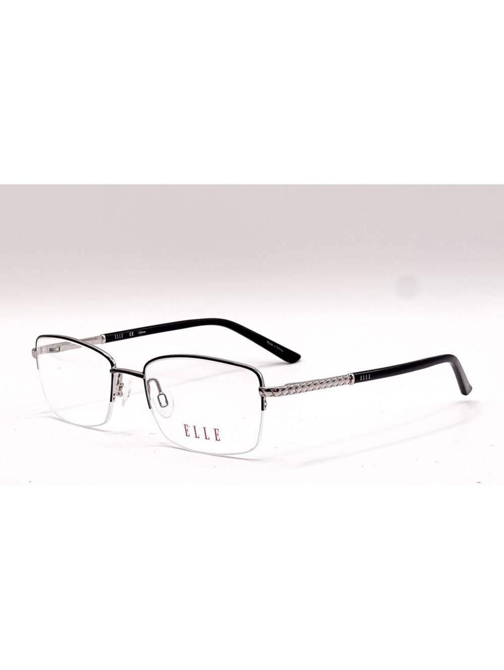 Elle EL13487 BK Black Rectangle Authentic Eyeglass Frames 51-18-135
